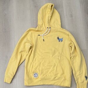 GOAT USA Yellow Hoodie with Embroidered Design